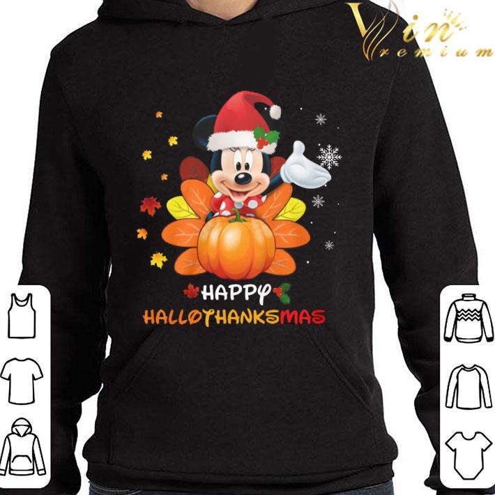 Santa Mickey Mouse Happy Hallothanksmas shirt 3 Santa Mickey Mouse Happy Hallothanksmas shirt