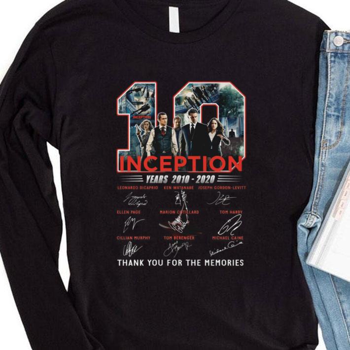 Official 10 years of Inception 2010-2020 signatures Leonardo Dicaprio shirt 3 Official 10 years of Inception 2010-2020 signatures Leonardo Dicaprio shirt
