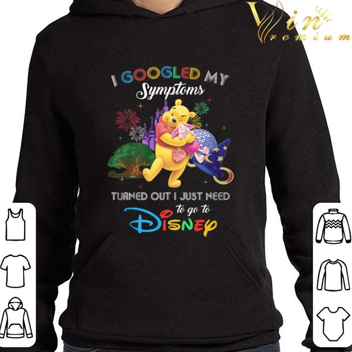 Disney Pooh hug Piglet I Googled My Symptoms shirt