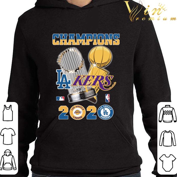 Cups Champions Los Angeles Dodgers Los Angeles Lakers 2020 shirt