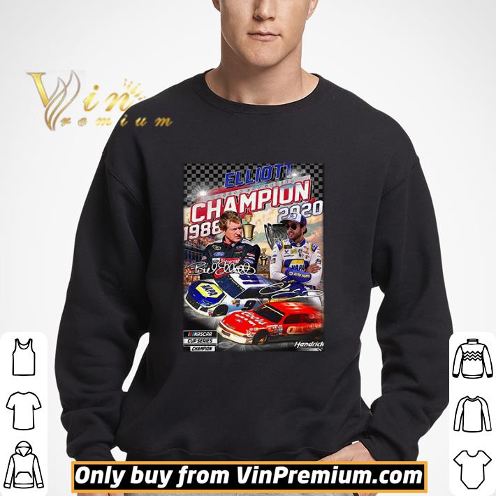 Elliott Nascar Cup Series Champion 1988-2020 Signatures shirt