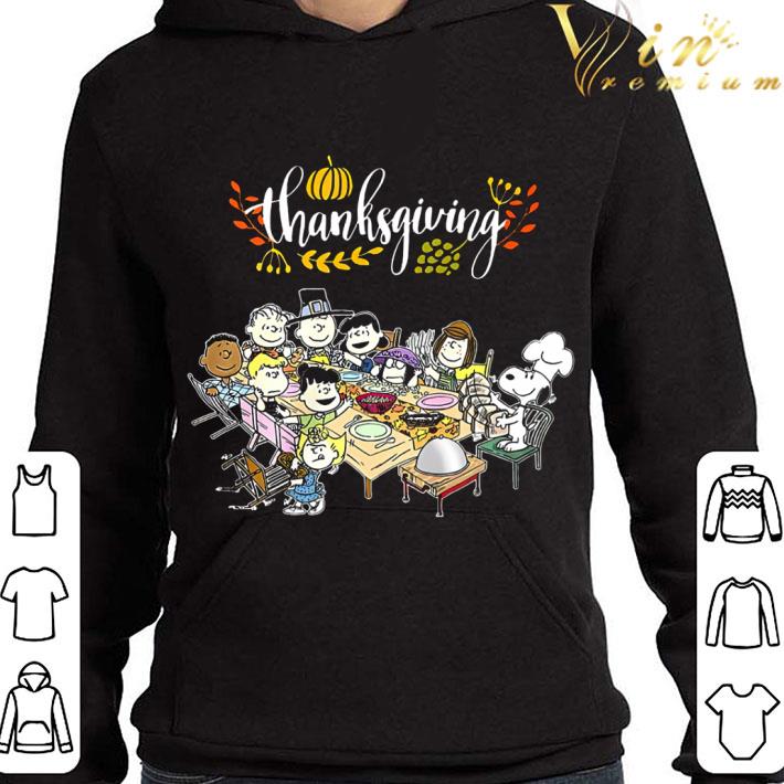 Thanksgiving Turkey Peanuts Characters Snoopy Charlie Brown shirt