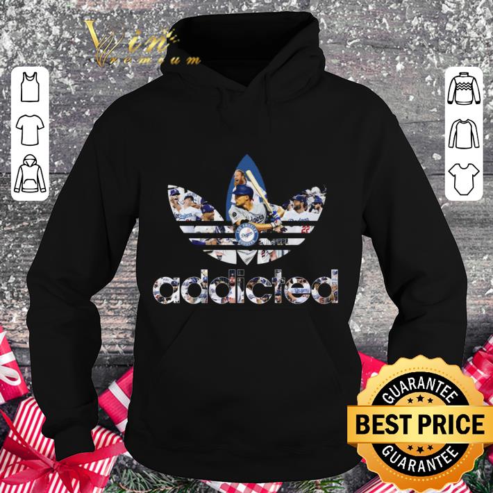 Logo Adidas addicted Los Angeles Dodgers team baseball shirt