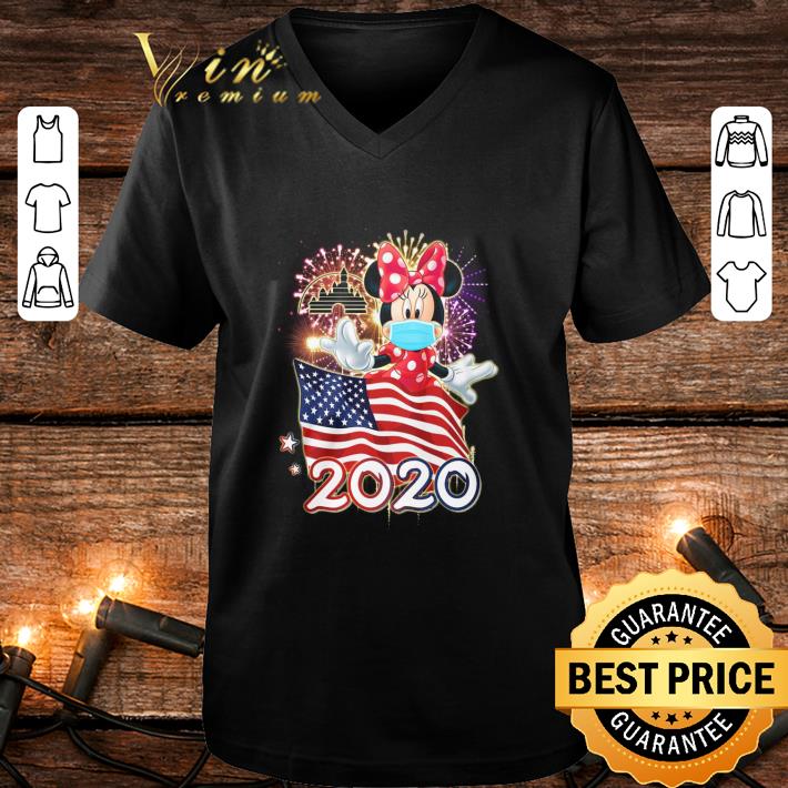 Best Minnie mouse mask American flag 2020 US election shirt
