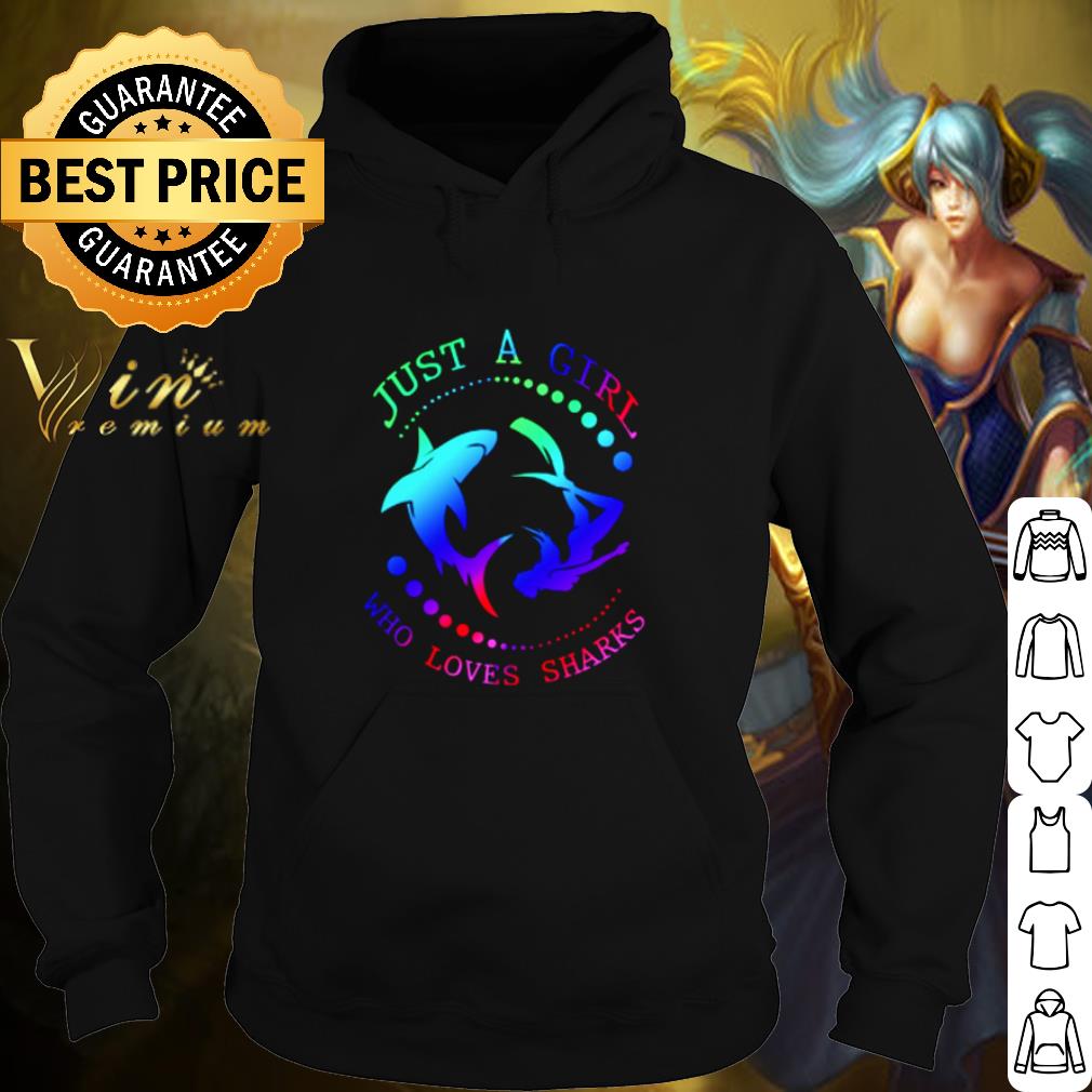Premium Just a girl who loves sharks shirt