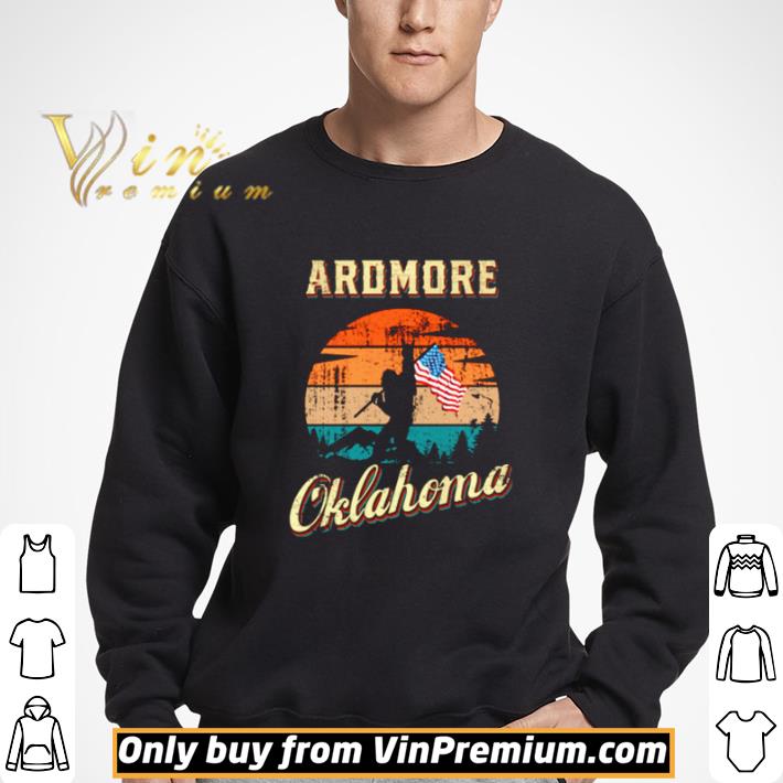Bigfoot Ardmore Oklahoma American flag shirt