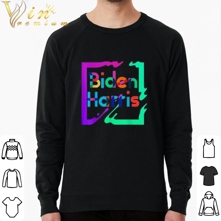 Awesome Biden Harris Retro Style Fresh Look Cool 80s 90s Color 2020 shirt sweatshirt