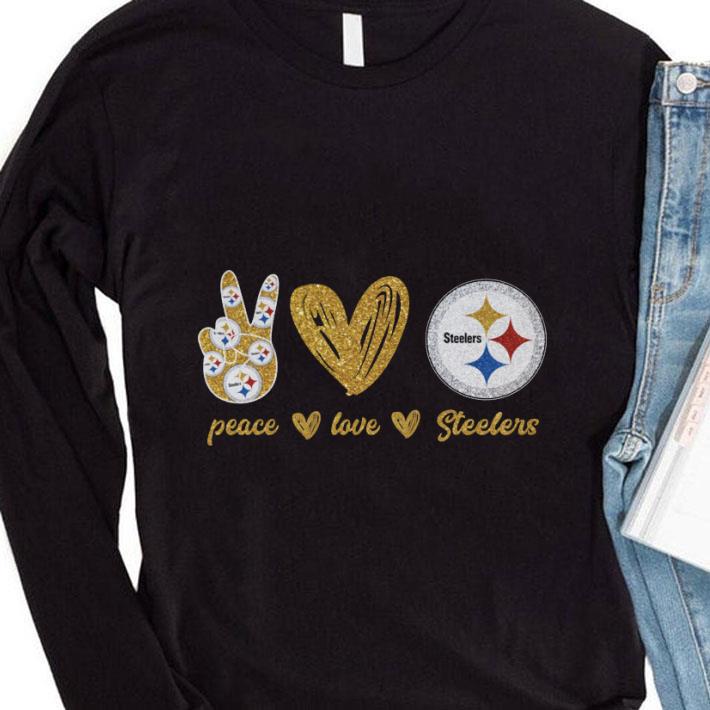 Official Pittsburgh Steelers Peace Love Steelers shirt