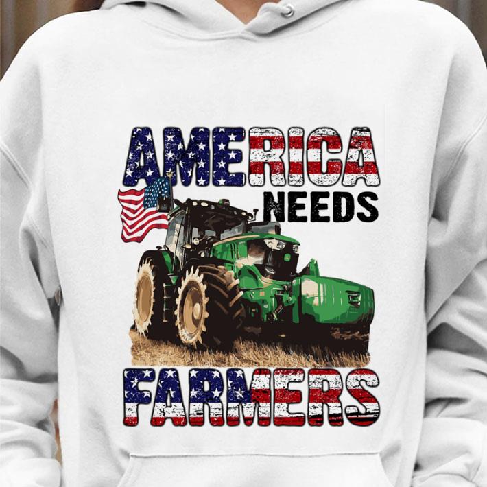 Tractor America needs farmers USA flag shirt 3 Tractor America needs farmers USA flag shirt
