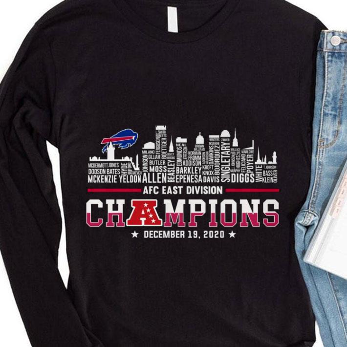 Official Buffalo Bills AFC East Division Champions 2020 Name Players shirt