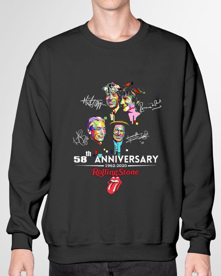 Official Signatures 58th Anniversary 1962-2020 The Rolling Stone shirt Official Signatures 58th Anniversary 1962-2020 The Rolling Stone shirt 3
