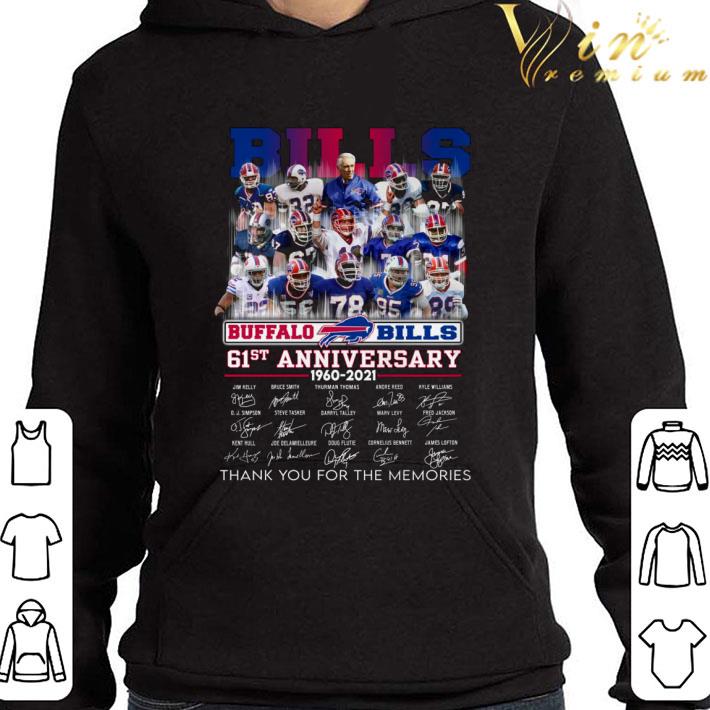 Buffalo Bills 61st anniversary 1960-2021 Signatures shirt
