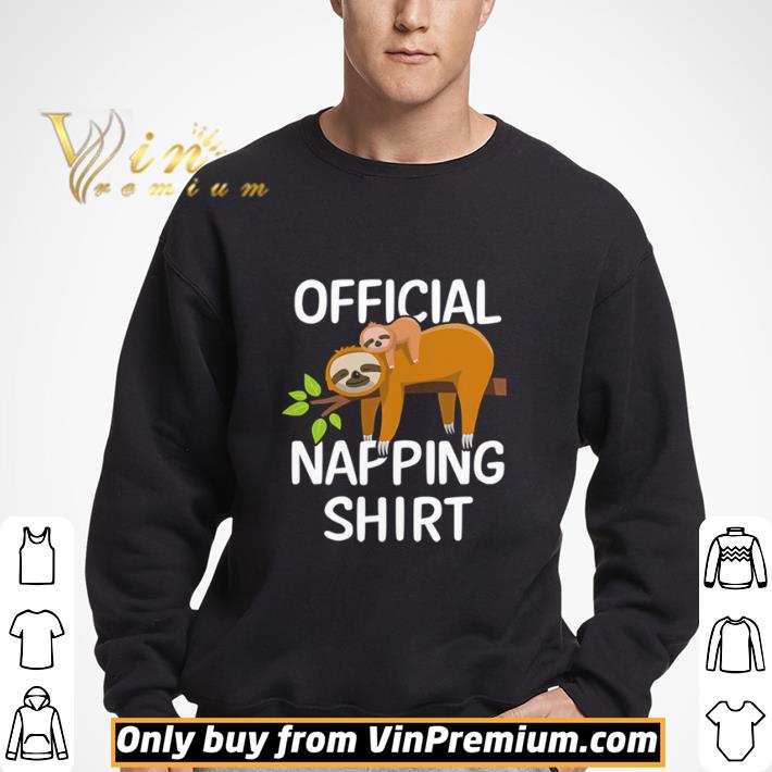 Official Napping Sloth Pyjamas shirt
