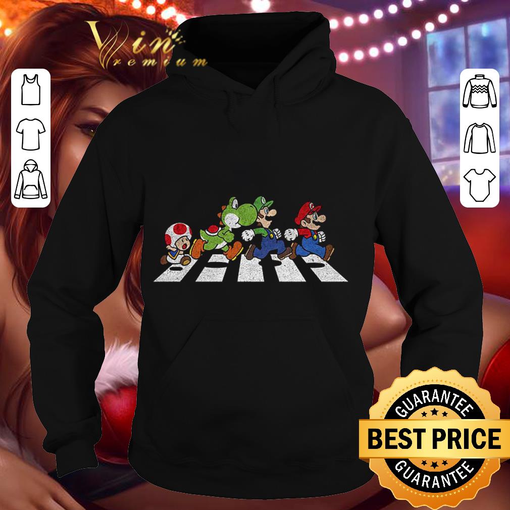Funny Nintendo Super Mario Bros Abbey Road Crosswalk shirt 3 Funny Nintendo Super Mario Bros Abbey Road Crosswalk shirt