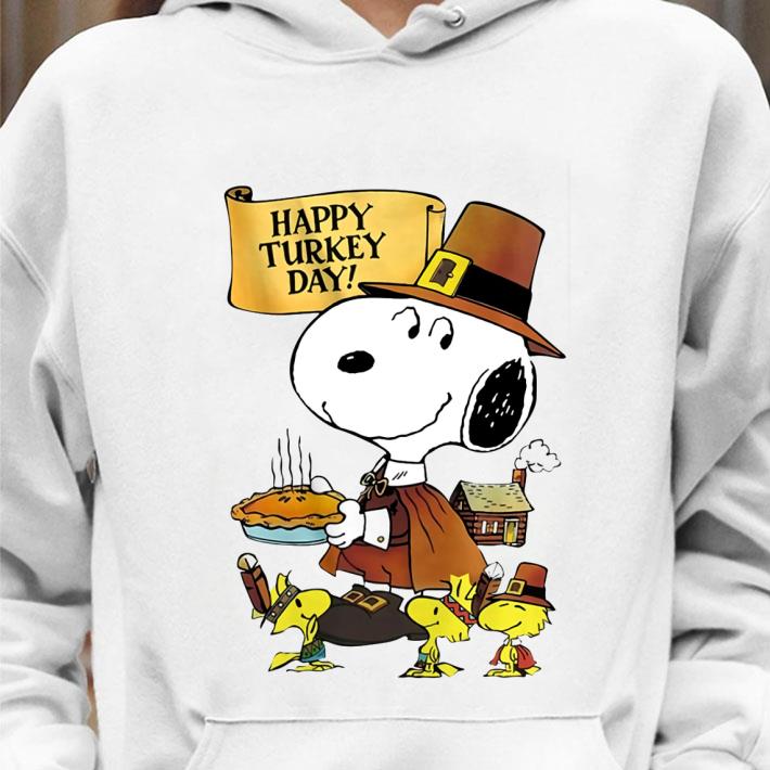 Hot Peanuts Snoopy Woodstock Happy Turkey Day Thanksgiving shirt