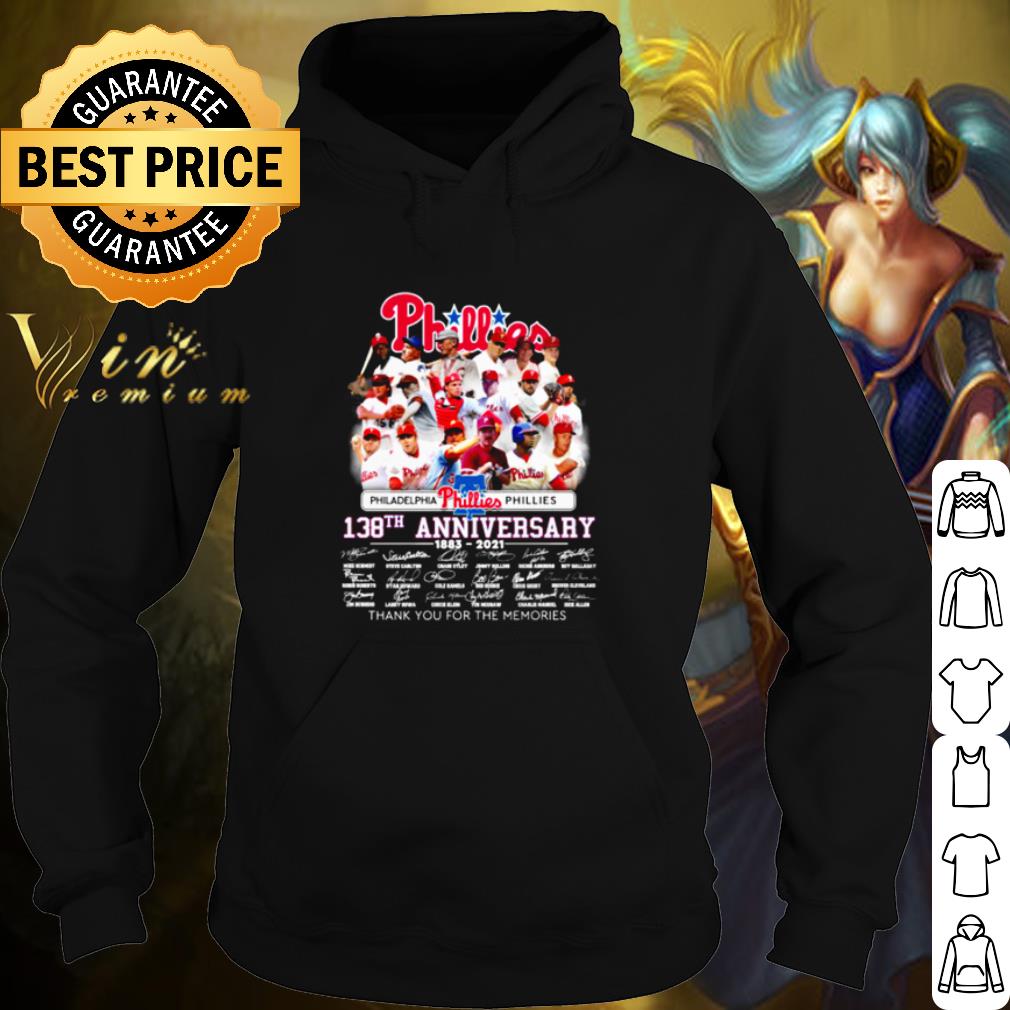 Premium Philadelphia Phillies 138th Anniversary 1883 2021 Thank The Memories shirt