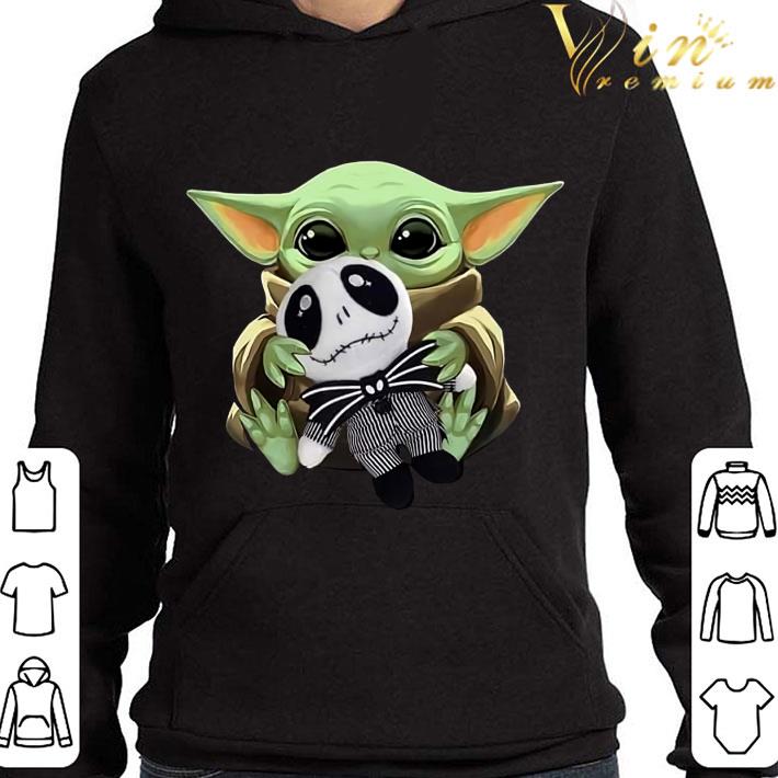 Star Wars Baby Yoda hug Jack Skellington doll shirt