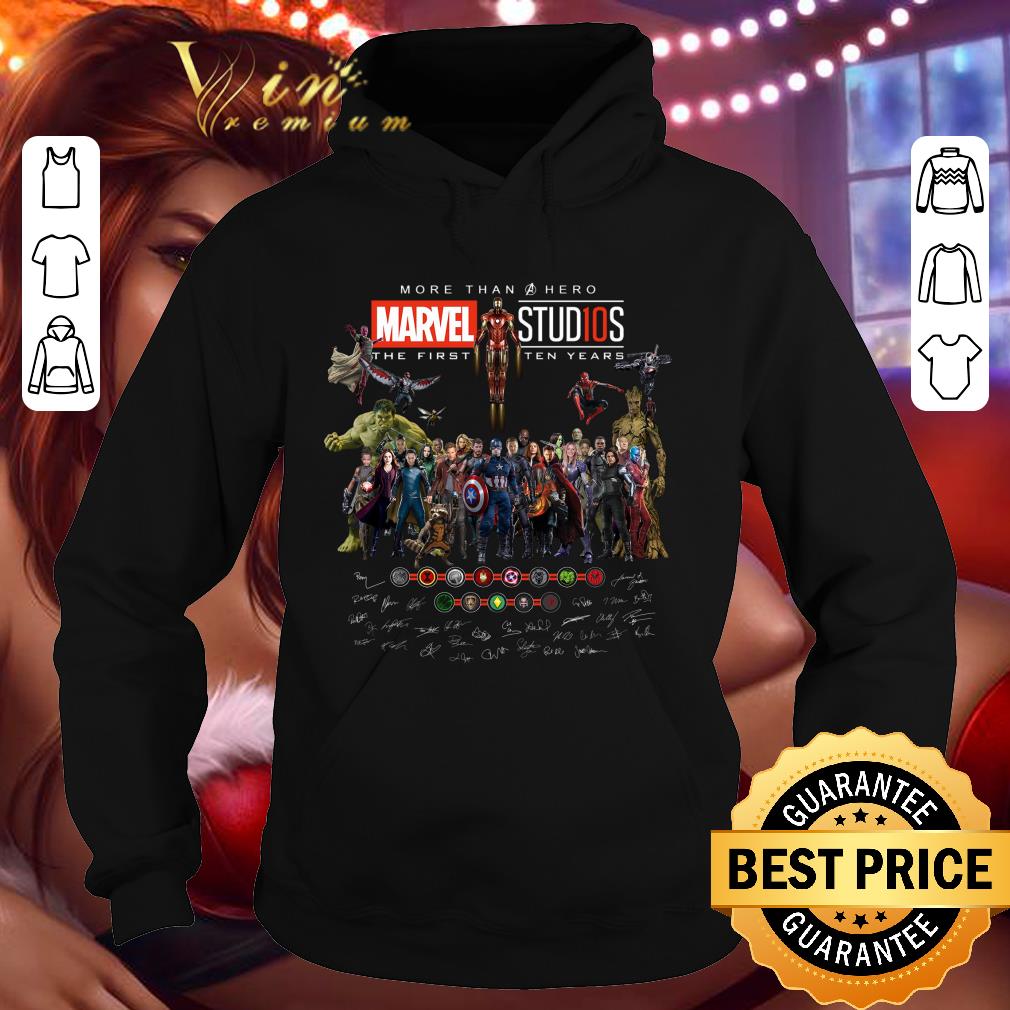 Best Avengers More Than Hero Marvel Stud10s The First Ten Years Signatures shirt