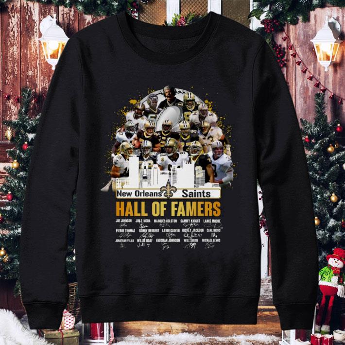 Awesome New Orleans Saints Hall Of Famers Signatures shirt 3 Awesome New Orleans Saints Hall Of Famers Signatures shirt