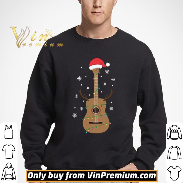 Christmas Funny Guitar Music Lover Holiday Gift shirt