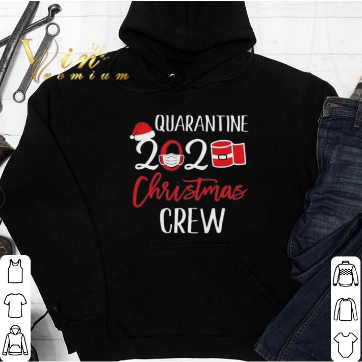 Quarantine 2020 face mask Christmas crew tshirt
