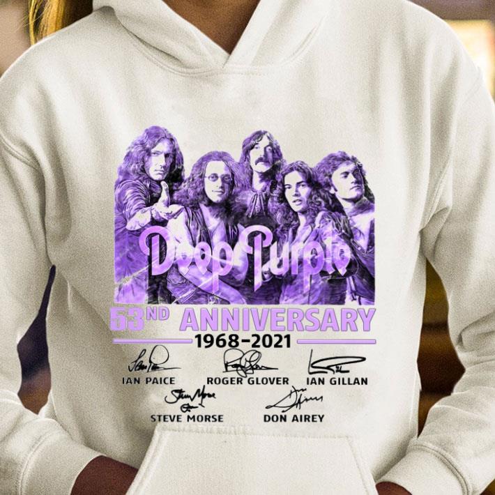 Deep Purple 53nd anniversary 1968-2021 signatures shirt