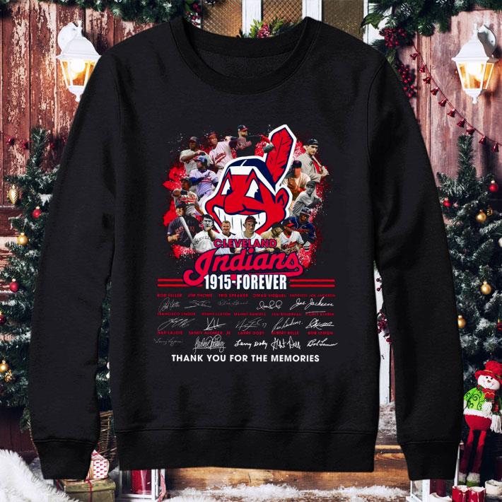 Team MLB Cleveland Indians 1915-Forever Signatures shirt