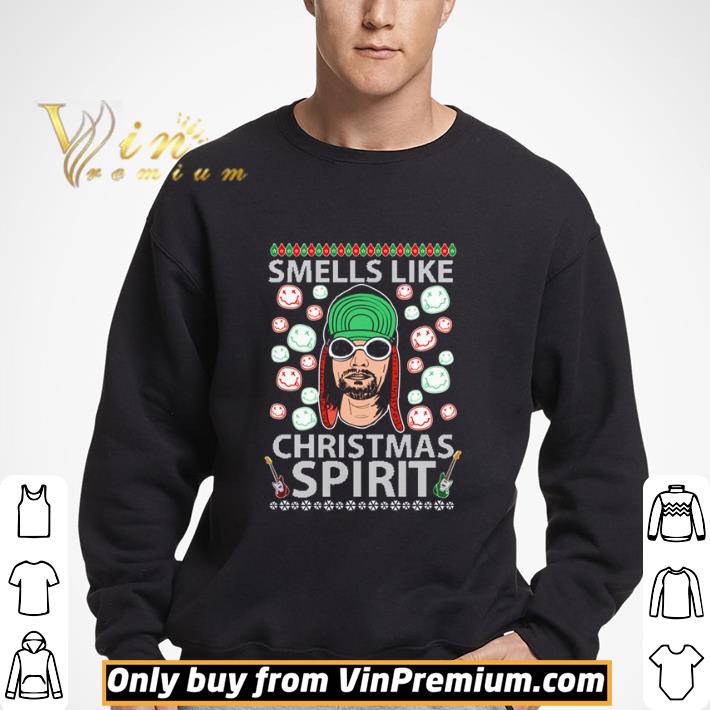 Kurt Cobain Smells Like Christmas Spirit shirt