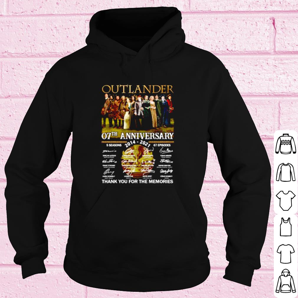 Outlander 07th Anniversary 2014 2021 Thank The Memories Signature shirt