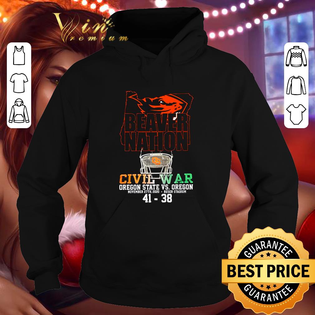 Best Beaver Nation Civil War Oregon State Vs Oregon Ducks 41-38 shirt