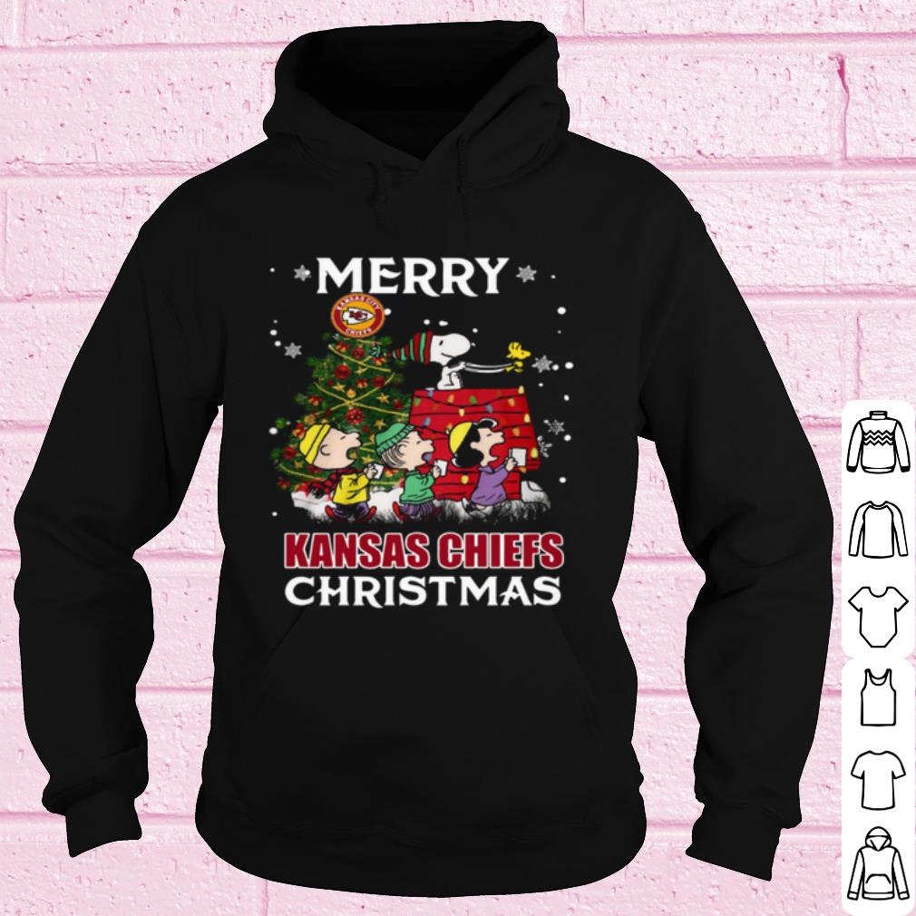 Nice The Peanuts Merry Kansas City Chiefs Christmas Tree shirt