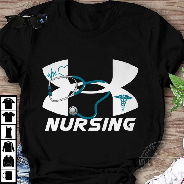Funny Nursing Under Armour Logo shirt Funny Nursing Under Armour Logo shirt 1