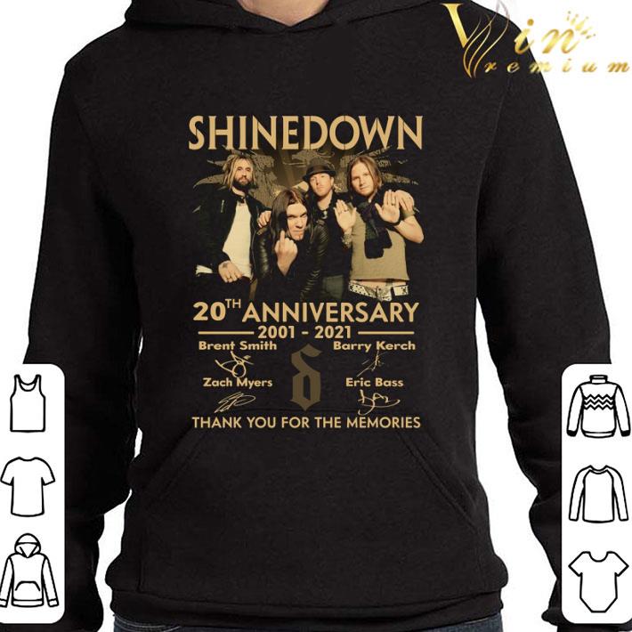 Shinedown Band Rock 20th Anniversary 2001-2021 Signatures shirt 3 Shinedown Band Rock 20th Anniversary 2001-2021 Signatures shirt