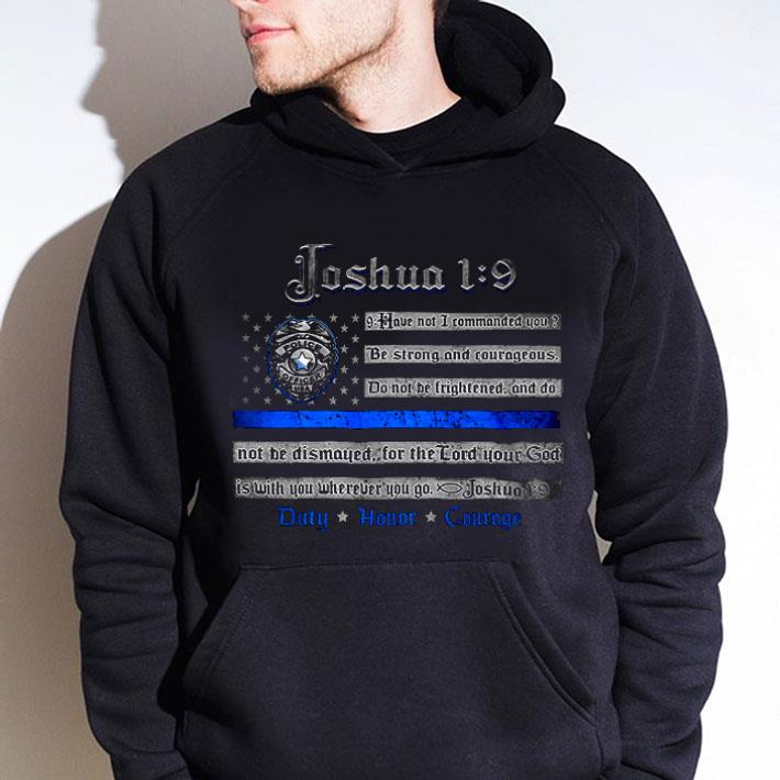 Awesome Erazor Bits Law Enforcement Joshua 19 Back The Blue Law Enforce shirt