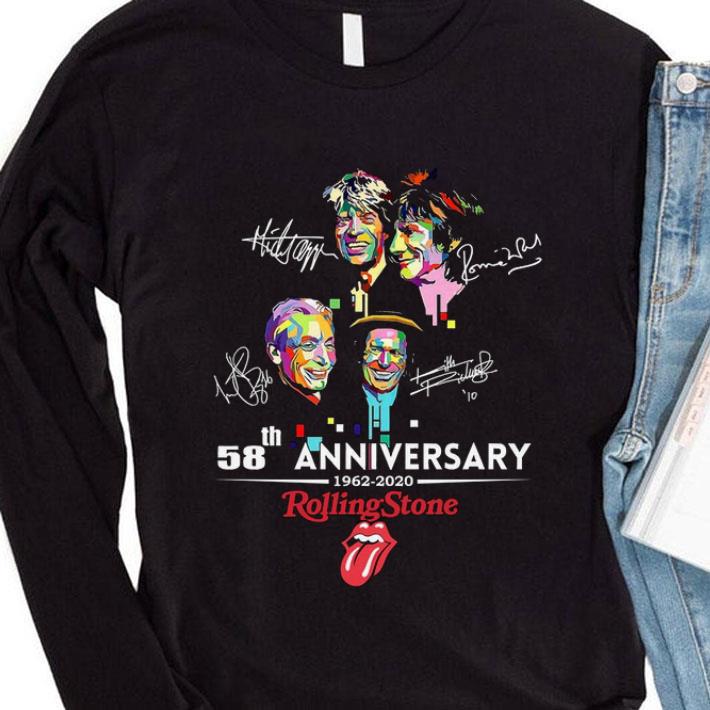 Official Signatures 58th Anniversary 1962-2020 The Rolling Stone shirt 3 Official Signatures 58th Anniversary 1962-2020 The Rolling Stone shirt