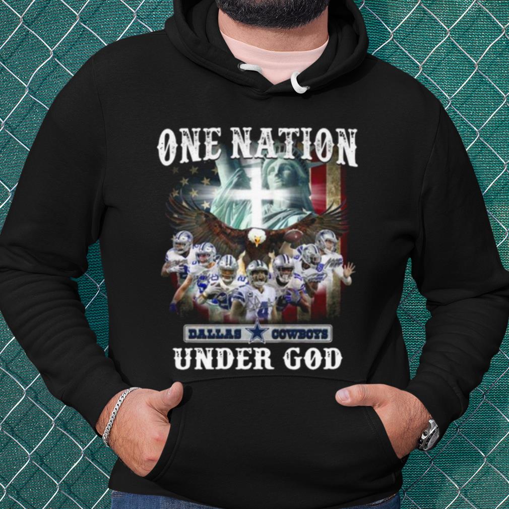 Best One Nation Dallas Cowboys Under God American Flag shirt