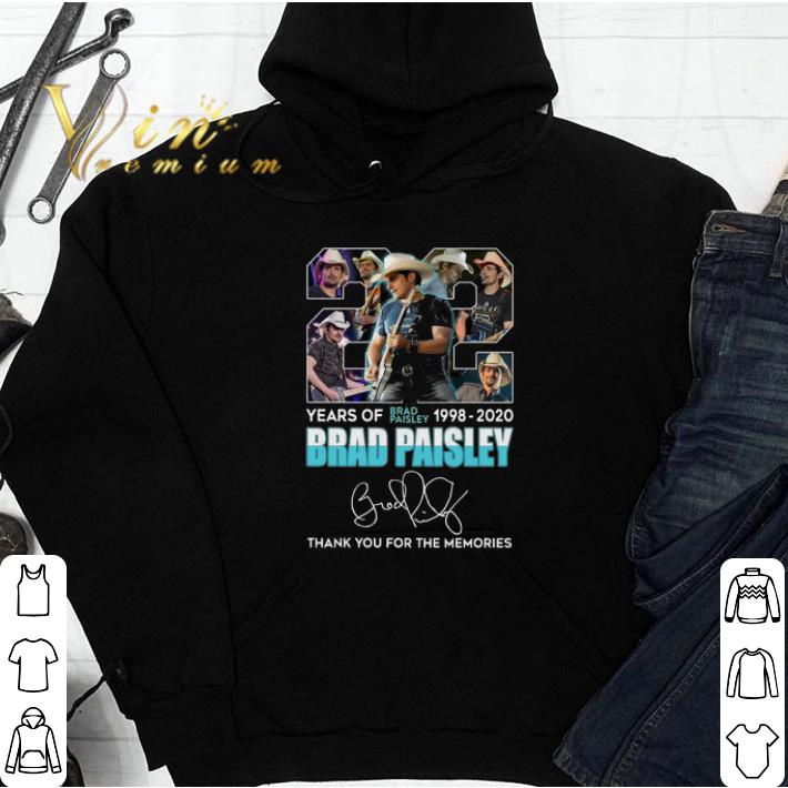 22 Years Of Brad Paisley 1992 2020 Brad Paisley Thank You For The Memories Signature tshirt