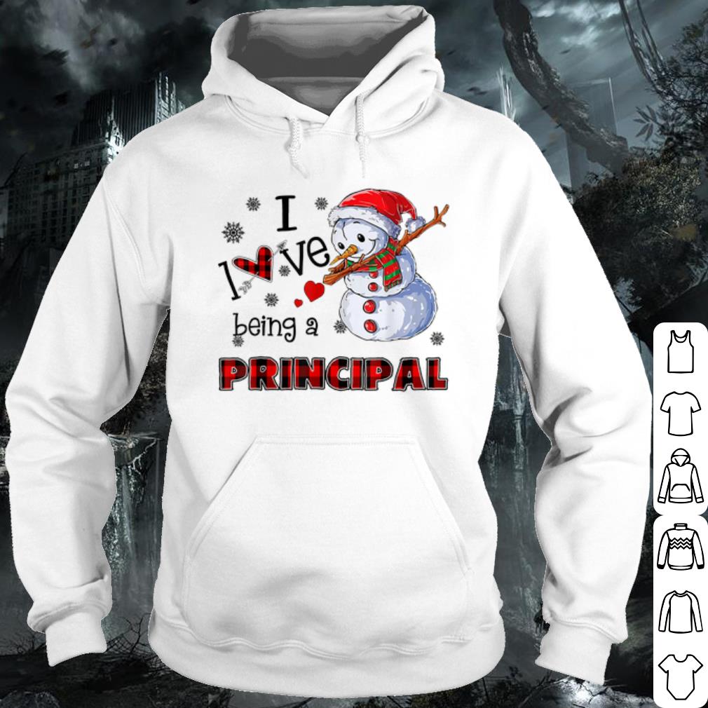 Official I Love Being A Principal Snowman Christmas shirt