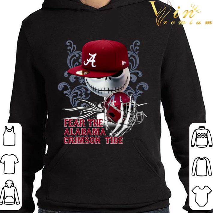 Nightmare Before Christmas Jack Skellington Fear The Alabama Crimson Tide shirt 3 Nightmare Before Christmas Jack Skellington Fear The Alabama Crimson Tide shirt