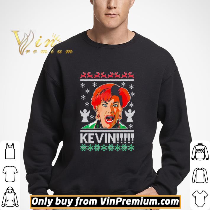 Kate McCallister Kevin ugly Christmas shirt