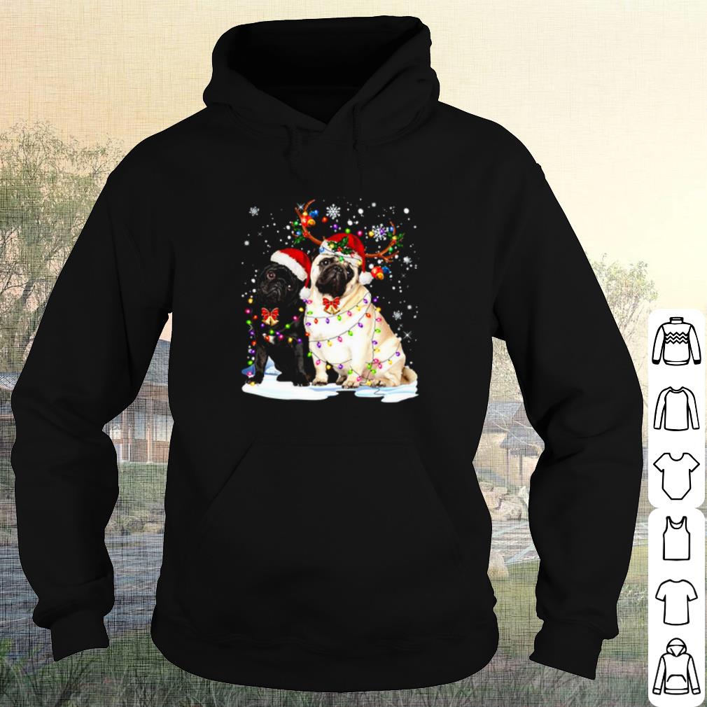 Official Santa Pugs Reindeer Merry Christmas shirt