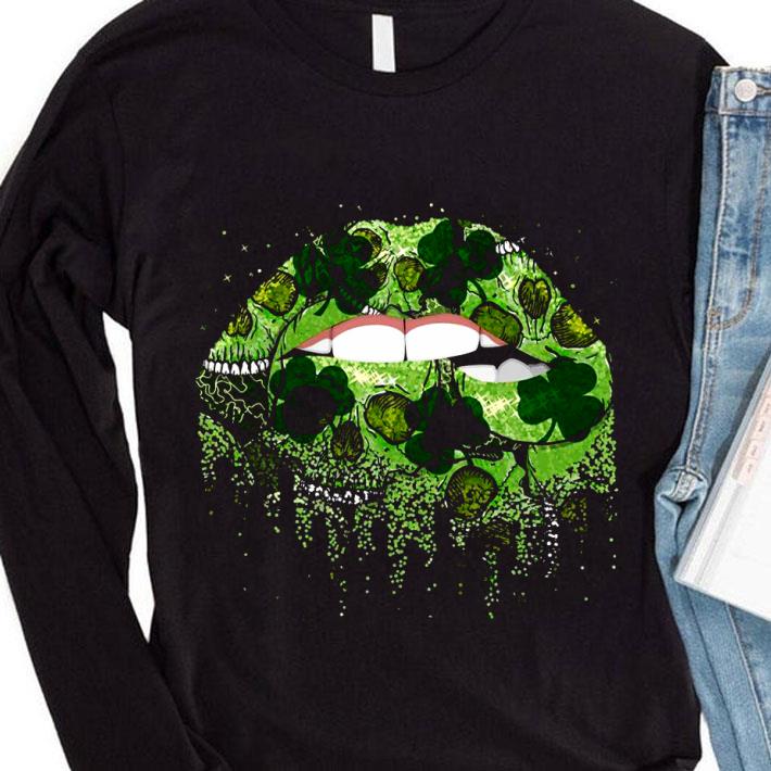 Funny Lips Shamrock St. Patrick's Day shirt