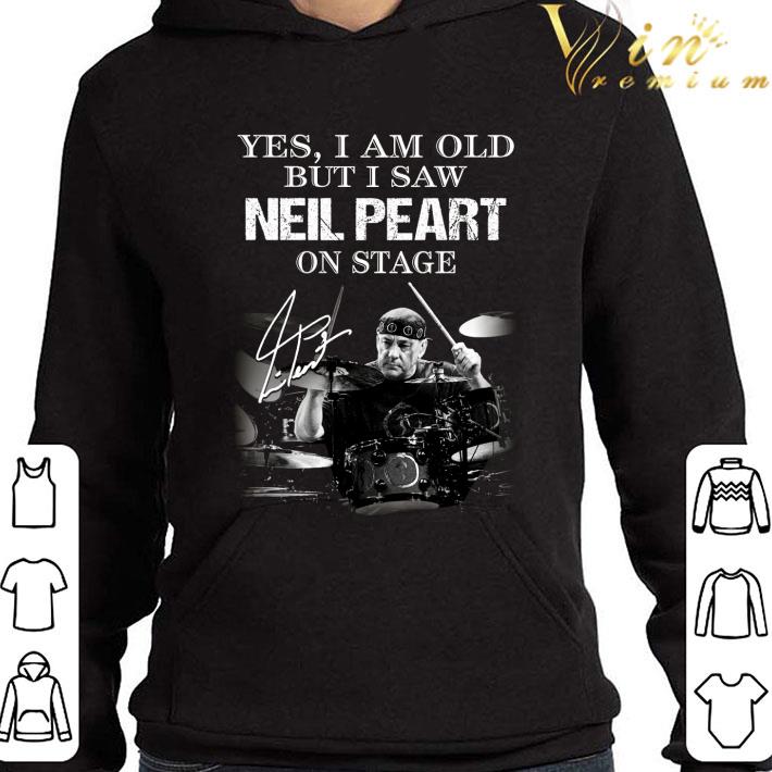 Yes i am old but i saw Neil Peart Rush on stage signature shirt