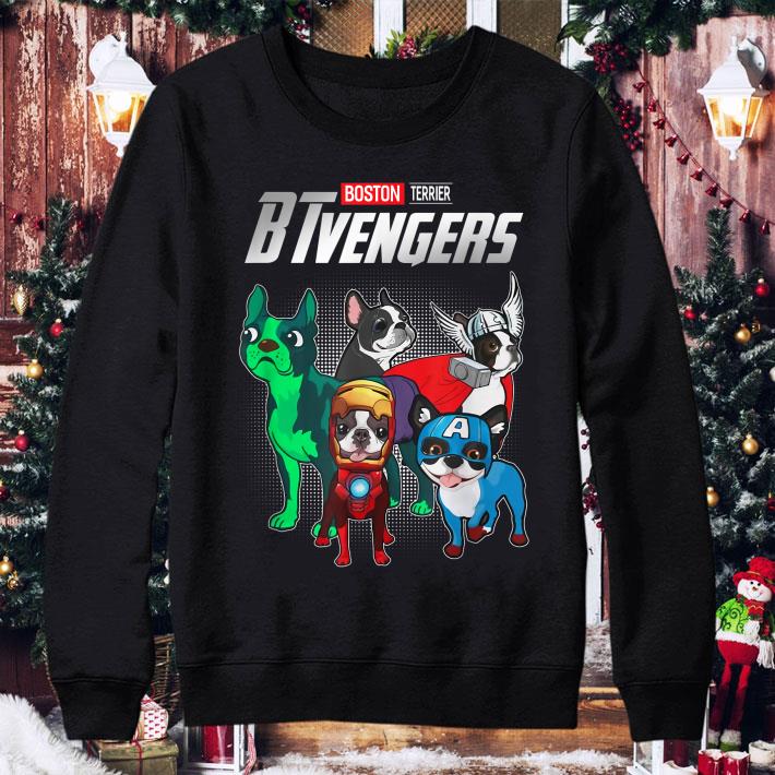 Hot BTvengers Funny Boston Terrier Dog Lover shirt