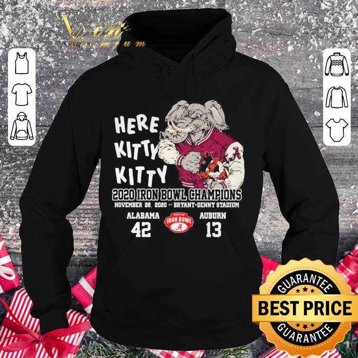 Hot Alabama Crimson Tide Here Kitty Kitty 2020 Iron Bowl Champions shirt 3 Hot Alabama Crimson Tide Here Kitty Kitty 2020 Iron Bowl Champions shirt