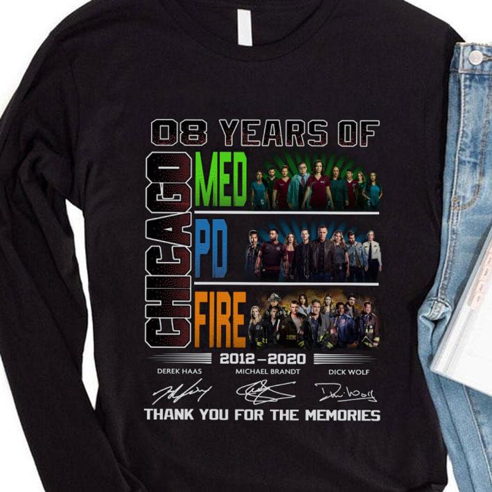 Official 08 Years Of Chicago Med Fire and PD 2012-2020 Signatures shirt 3 Official 08 Years Of Chicago Med Fire and PD 2012-2020 Signatures shirt