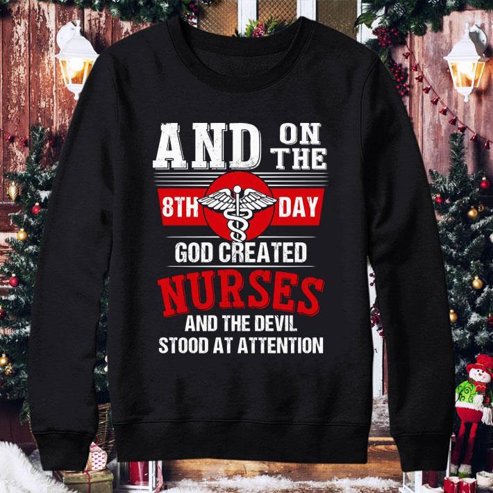 Best Medical Symbol And On The 8th Day God Created Nurses Devil shirt