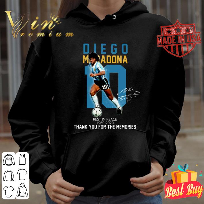 Best 10 Diego Maradona Rest In Peace 1960-2020 Thank You Memories shirt