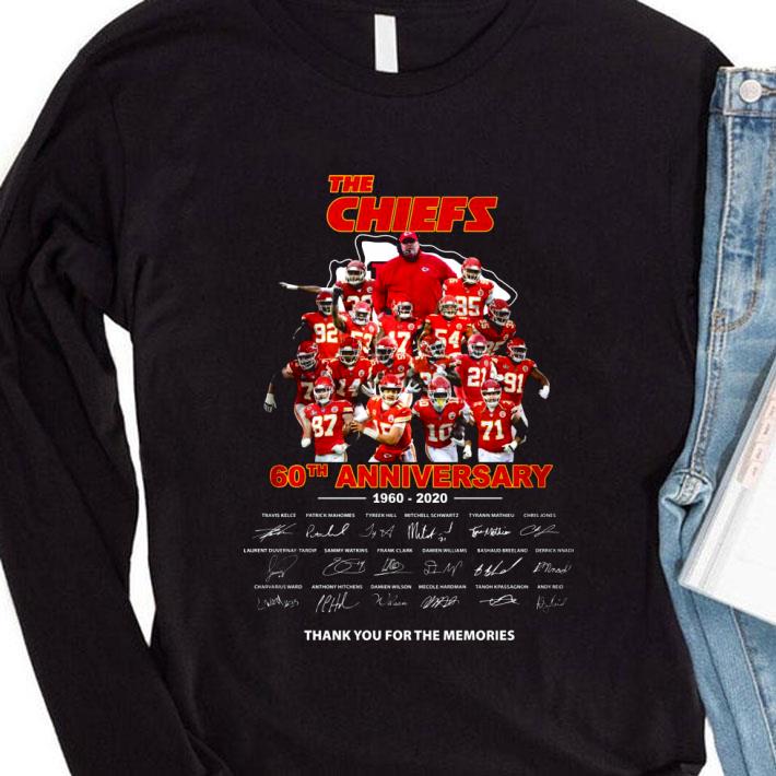 Premium The Chiefs 60th Anniversary 1960-2020 Thank You For The Memories shirt