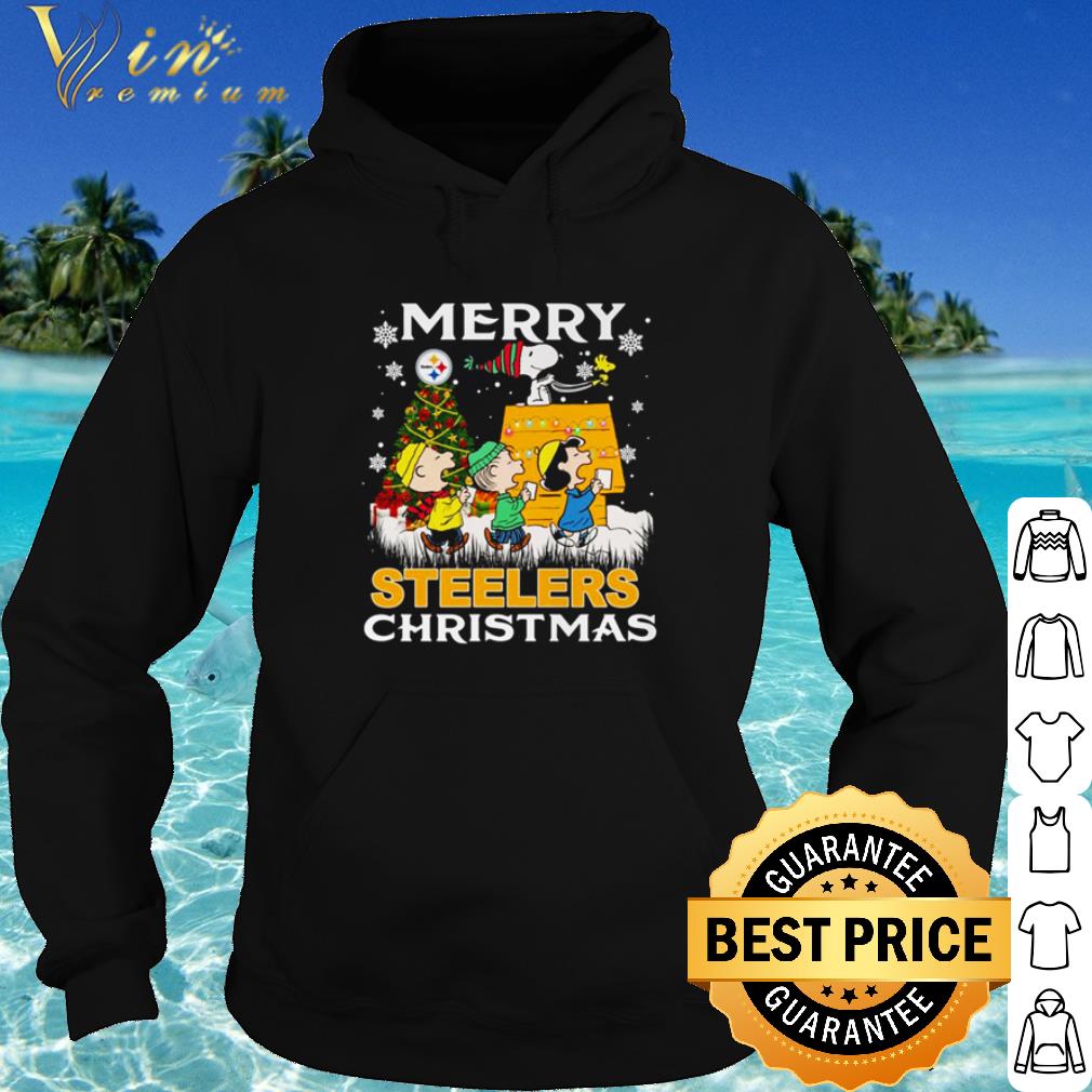 Best Peanuts Characters Merry Steelers Christmas shirt
